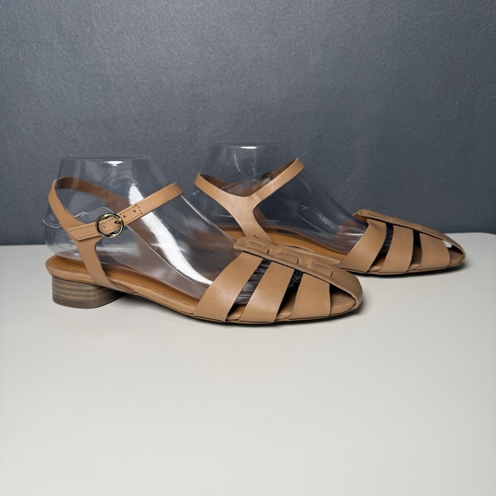 Lucky Brand Zilma Light Brown Leather Sandals Women's 9.5M